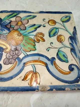 Azulejo antiguo barroco valenciano