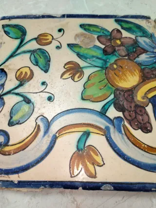 Azulejo antiguo barroco valenciano