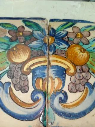 Azulejo antiguo barroco valenciano