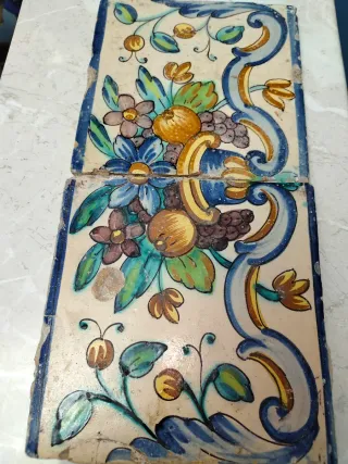Azulejo antiguo barroco valenciano