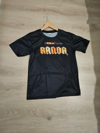 Camiseta Randa Talla S Negra y Naranja