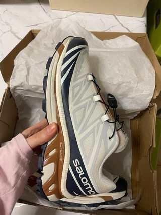 Salomon XT6 Beige/Azul con etiqueta