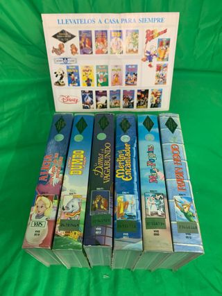 VHS Disney colección oro , clásicos de los años 80