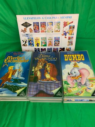 VHS Disney colección oro , clásicos de los años 80
