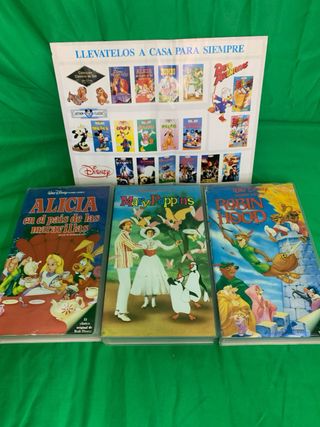 VHS Disney colección oro , clásicos de los años 80