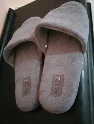 Zapatillas de casa mujer UP2 talla 41 grises