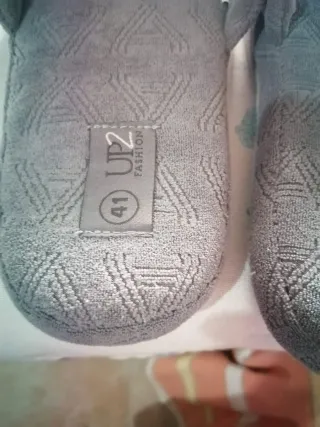 Zapatillas de casa mujer UP2 talla 41 grises