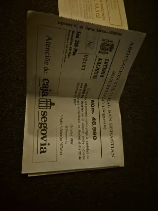 Lotería Nacional - Decimos Antiguos