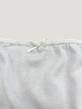 Pack 5 Bragas algodón Talla M Blancas