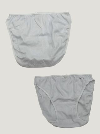 Pack 5 Bragas algodón Talla M Blancas