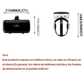 Occhiali VR SHINECON 3D con Cuffie NUOVI