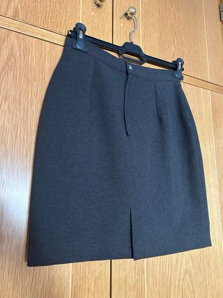Falda vintage gris
