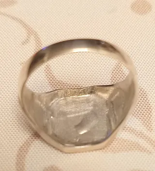 Anillo Sello Hombre Plata