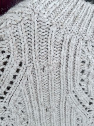 Jersey punto Massimo Dutti beige 19% lana