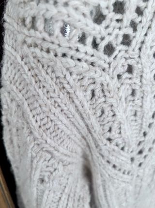 Jersey punto Massimo Dutti beige 19% lana