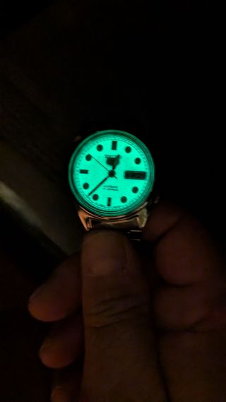 Seiko 5 Automatico Vintage Argento Bianco