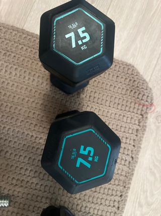 2 Mancuernas 7.5kg Hexagonales