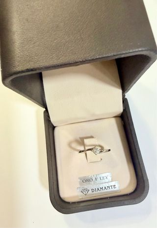 Anillo Diamante 0.20CT Oro Blanco 18K