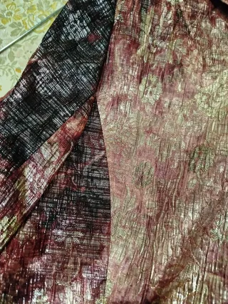 Chaqueta fiesta dorada y fucsia