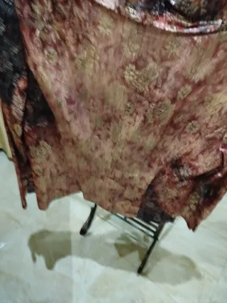 Chaqueta fiesta dorada y fucsia