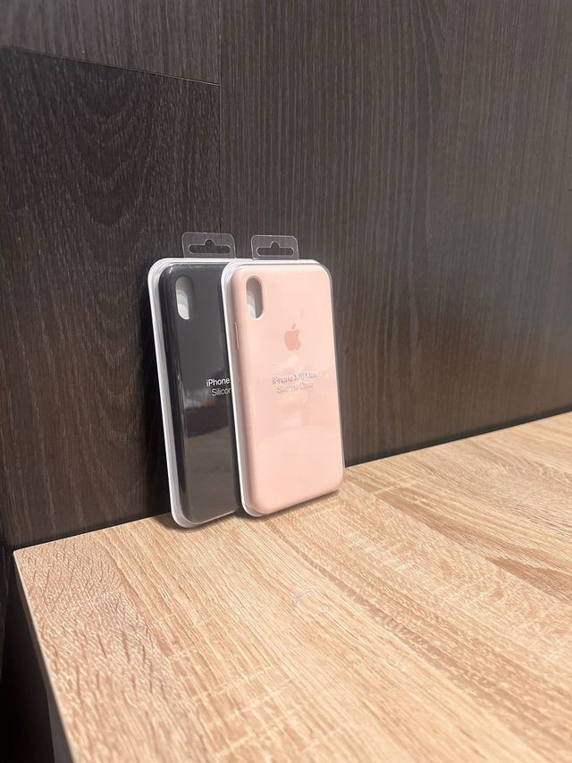 Fundas iPhone XS Max silicona premium (2 ud)