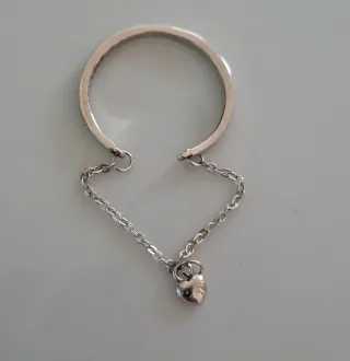 Anillo Plata Ley Corazón Ajustable