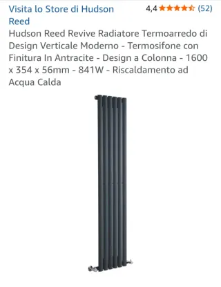 2 Termoarredo grigio antracite verticale