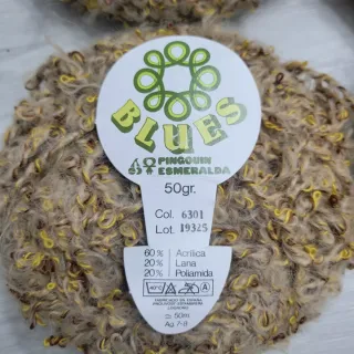 Lote 4 Ovillos Blues Pingouin Esmeralda