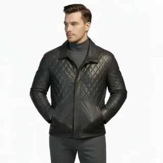 Cazadora Piel Acolchada hombre XL 56 ECI NUEVA