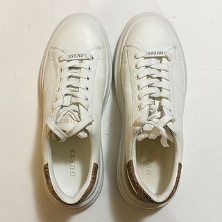 Guess Elbina Sneakers Basse Bianco Beige Casual