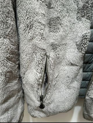 Pellicciotto double-face grigio