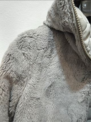 Pellicciotto double-face grigio