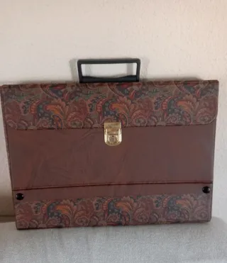 Maletín portafolios estampado