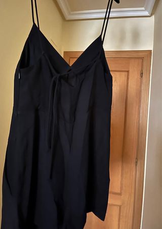 Mono Mango Negro Tirantes