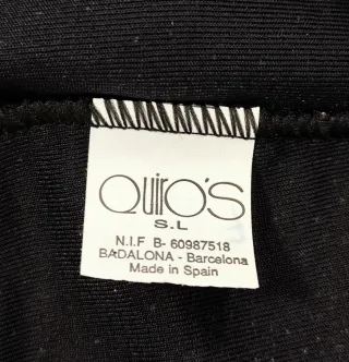 Blusa vintage fiesta negra y dorada. Años 90