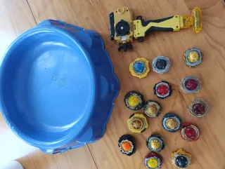 Lote Beyblade y Lanzador