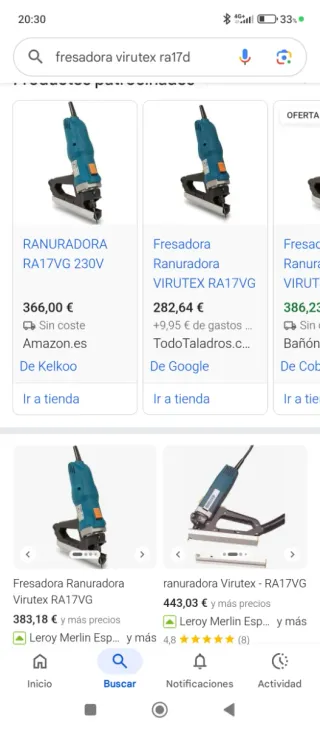 Fresadora Ranuradora Virutex RA17D