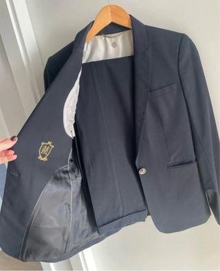 Traje pantalón Massimo Dutti azul