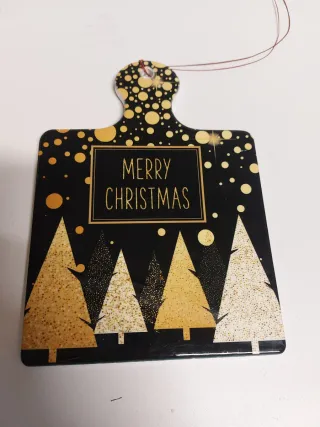 Decorazione Natalizia da appendere Nero Oro