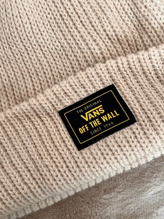 Gorro Vans Beige Negro
