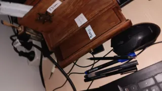 Organizador de escritorio de madera