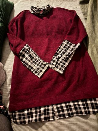 Jersey camisero cuadros