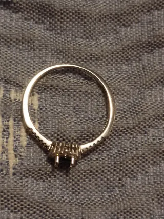 Anillo Plata con Zafiro Ovalado