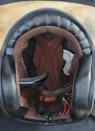 Casco Moto Jet Cuadros Vintage