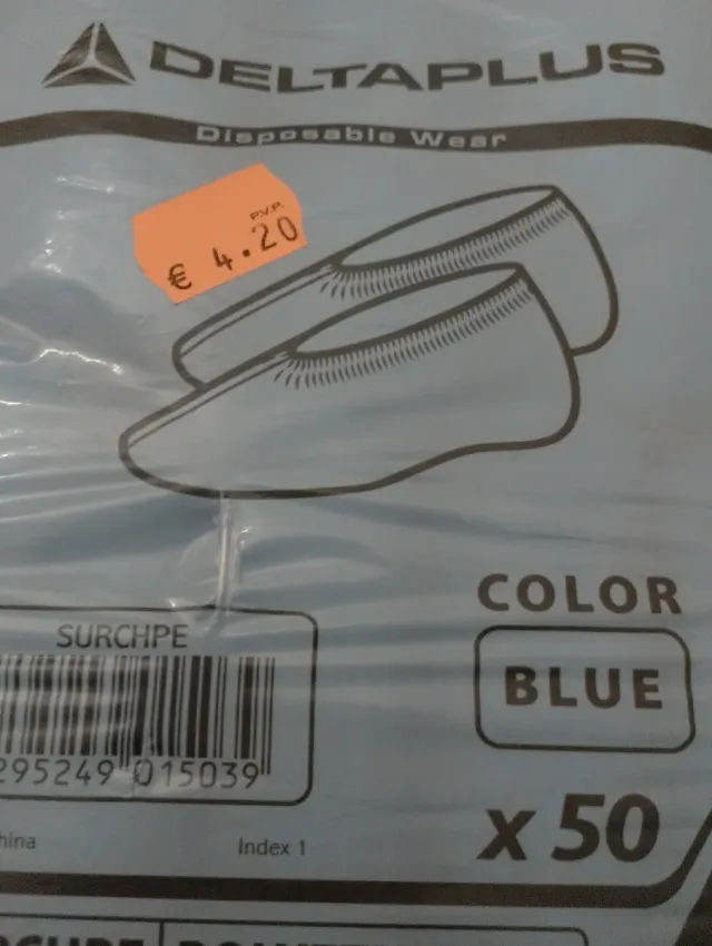 Deltaplus Cubrecalzado Desechable Azul x50