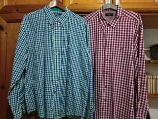 Camisa Polo Ralph Lauren cuadros azul y verde