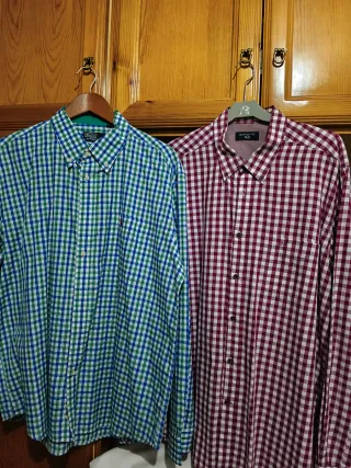 Camisa Polo Ralph Lauren cuadros azul y verde