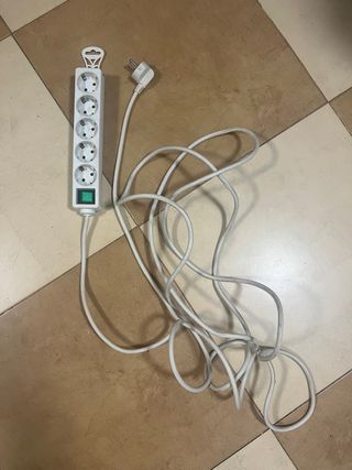 Regleta 5 enchufes con interruptor 5m
