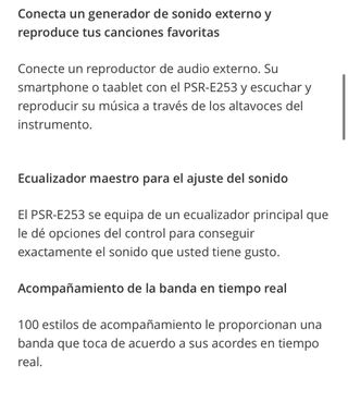 Teclado Yamaha 61 teclas