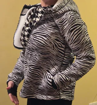 Giacca tecnica zebrata